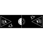 ZNTS HI Beer Pong Folding Table Height Adjustable Black 423930