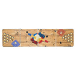 ZNTS HI Folding Beer Pong Table 240x60x55 cm MDF and Aluminium 445592