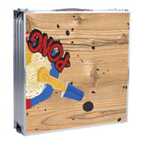 ZNTS HI Folding Beer Pong Table 240x60x55 cm MDF and Aluminium 445592