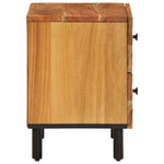 ZNTS Bedside Cabinet 40x33x46 cm Solid Wood Acacia 356853