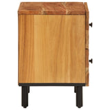 ZNTS Bedside Cabinet 40x33x46 cm Solid Wood Acacia 356853