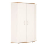 4Kids Corner Wardrobe in Light Oak and white High Gloss 4052139