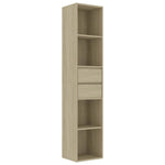 ZNTS Book Cabinet Sonoma Oak 36x30x171 cm Engineered Wood 802870