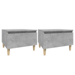 ZNTS Side Tables 2 pcs Concrete Grey 50x46x35 cm Engineered Wood 819509