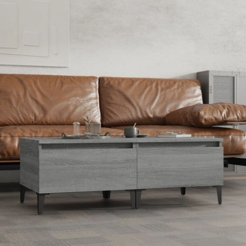 ZNTS Side Tables 2 pcs Grey Sonoma 50x46x35 cm Engineered Wood 819529