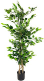 Artificial Ficus Tree with Natural Trunk 125cm N0231