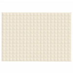 ZNTS Weighted Blanket Light Cream 140x200 cm Single 10 kg Fabric 3154872