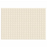 ZNTS Weighted Blanket Light Cream 140x200 cm Single 10 kg Fabric 3154872