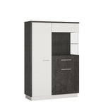 Zingaro Low display cabinet in Grey and White 4331067