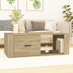 ZNTS Coffee Table Sonoma Oak 100x50.5x35 cm Engineered Wood 816539