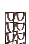 ZNTS Tall leather sling Wine Rack - 5 bottle Leather GLAD02