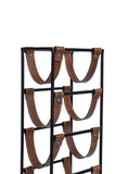 ZNTS Tall leather sling Wine Rack - 5 bottle Leather GLAD02