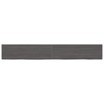 ZNTS Wall Shelf Dark Brown 200x30x cm Treated Solid Wood Oak 363844