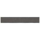 ZNTS Wall Shelf Dark Brown 200x30x cm Treated Solid Wood Oak 363844