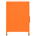 ZNTS Nightstand Orange 35x35x51 cm Steel 336219