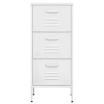 ZNTS Storage Cabinet White 42.5x35x101.5 cm Steel 336188