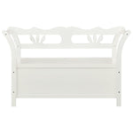 ZNTS Bench White 107x45x75.5 cm Solid Wood Fir 351773