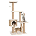 ZNTS Cat Tree with Scratching Post 123cm Seagrass 170979
