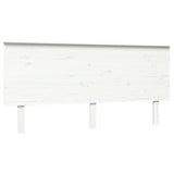 ZNTS Bed Headboard White 164x6x82.5 cm Solid Wood Pine 819181