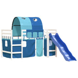 ZNTS Kids' Loft Bed with Tunnel without Mattress Blue 80x200 cm 3207040