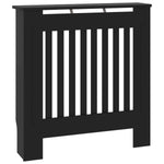 ZNTS MDF Radiator Cover Black 78 cm 325560