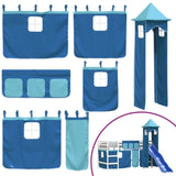 ZNTS Kids' Loft Bed with Tower without Mattress Blue 80x200 cm 3207067