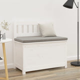 ZNTS Bench White 80x41x77 cm Solid Wood Pine 823550
