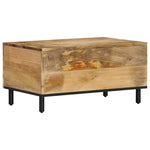 ZNTS Coffee Table 80x50x40 cm Solid Wood Mango 356896