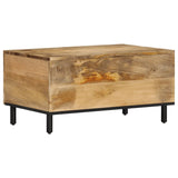 ZNTS Coffee Table 80x50x40 cm Solid Wood Mango 356896