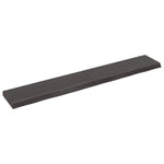 ZNTS Wall Shelf Dark Brown 180x30x cm Treated Solid Wood Oak 363837