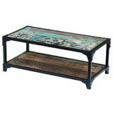 ZNTS Coffee Table Solid Reclaimed Wood 243272