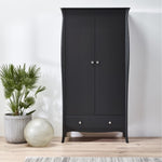 Baroque Nightstand + 3drw Wide Chest + 2dr 1Drw Robe Black 1013760500049