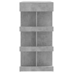 ZNTS Bar Table with Storage Rack Concrete Grey 100x50x101.5cm Engineered Wood 809453