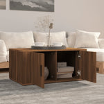 ZNTS Coffee Table Brown Oak 80x50x36 cm Engineered Wood 816519