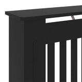 ZNTS MDF Radiator Cover Black 78 cm 325560