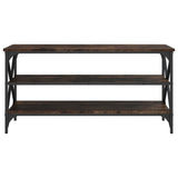 ZNTS TV Cabinet Smoked Oak 100x40x50 cm Engineered Wood 825794
