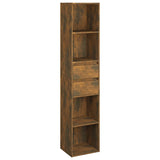 ZNTS Book Cabinet Smoked Oak 36x30x171 cm Engineered Wood 815534