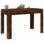 ZNTS Dining Table Smoked Oak 120x60x76 cm Engineered Wood 815387