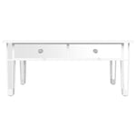 ZNTS Mirrored Coffee Table 106x45x45 cm Engineered Wood and Glass 348528