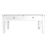 ZNTS Mirrored Coffee Table 106x45x45 cm Engineered Wood and Glass 348528