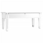 ZNTS Mirrored Coffee Table 106x45x45 cm Engineered Wood and Glass 348528