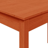 ZNTS Dining Table Wax Brown 110x55x75 cm Solid Wood Pine 844467