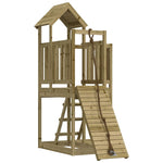 ZNTS Playhouse with Climbing Wall Impregnated Wood Pine 3155833