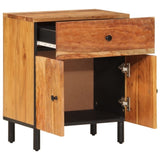 ZNTS Bedside Cabinet 50x33x60 cm Solid Wood Acacia 356866