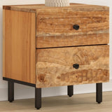 ZNTS Bedside Cabinet 40x33x46 cm Solid Wood Acacia 356853