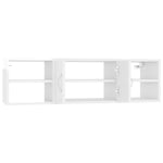 ZNTS Wall Shelf High Gloss White 102x30x29 cm Engineered Wood 806262