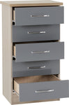 ZNTS Nevada 5 Drawer Narrow Chest 100-102-093