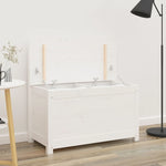 ZNTS Bench White 80x41x77 cm Solid Wood Pine 823550