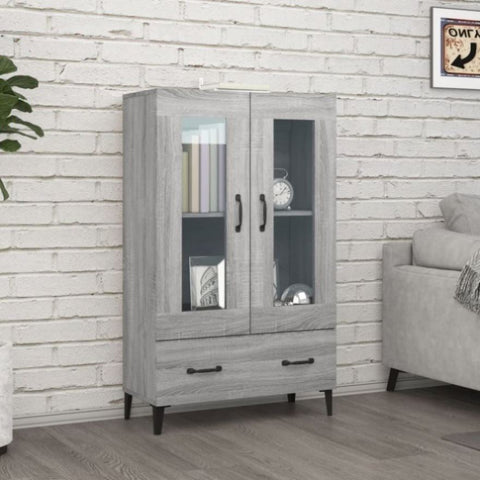 ZNTS Highboard Grey Sonoma 70x31x115 cm Engineered Wood 817481