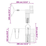 ZNTS Outdoor Playset Impregnated Wood Pine 3155836
